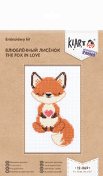 "Klart" набор для вышивания12-069 "Влюблённый лисёнок"