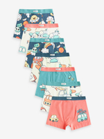 Трусы для мальчика Next 430-452, 7 шт., Персиковый, Голубой