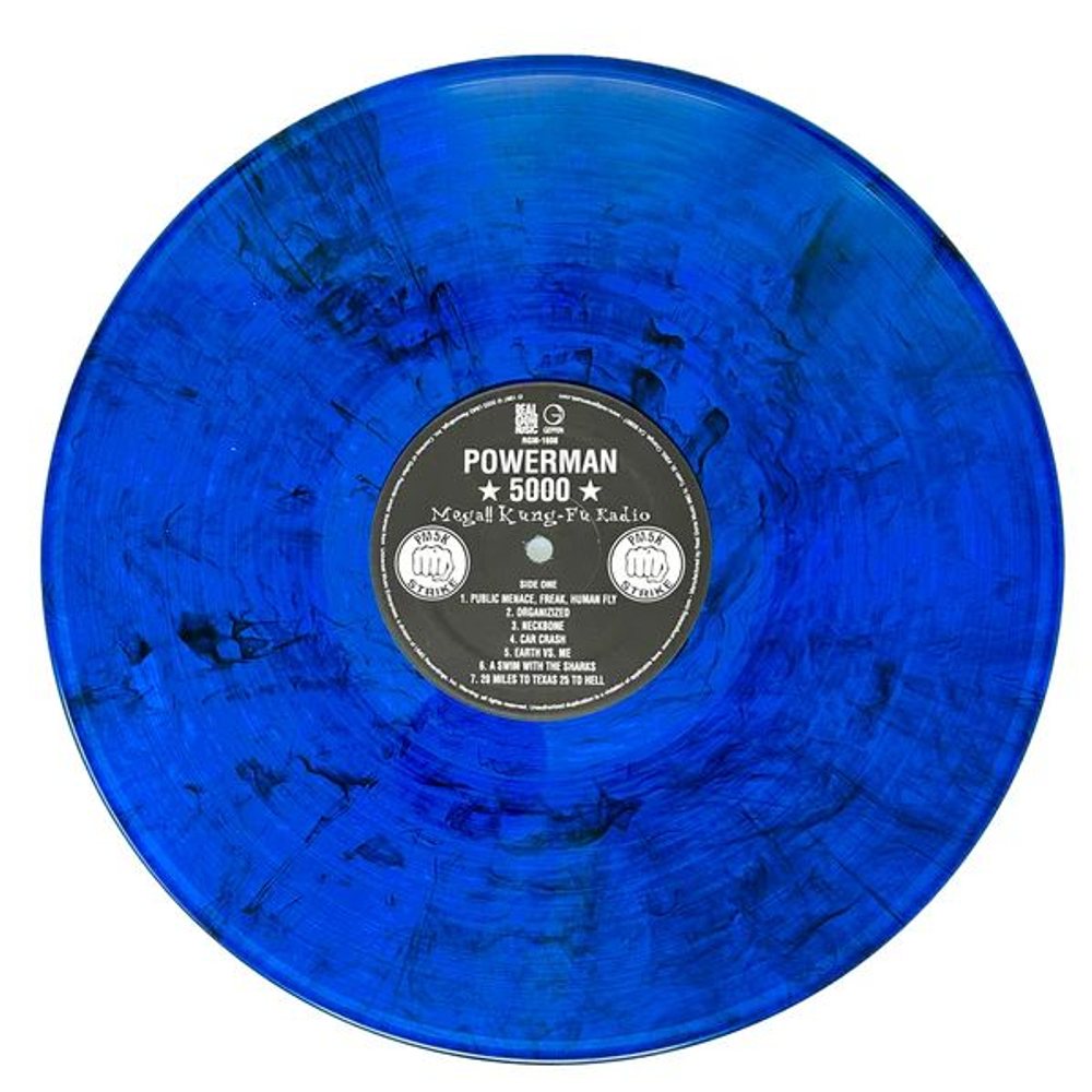 Powerman 5000 - Mega!! Kung Fu Radio (Blue With Black Swirl Vinyl) - новая виниловая пластинка