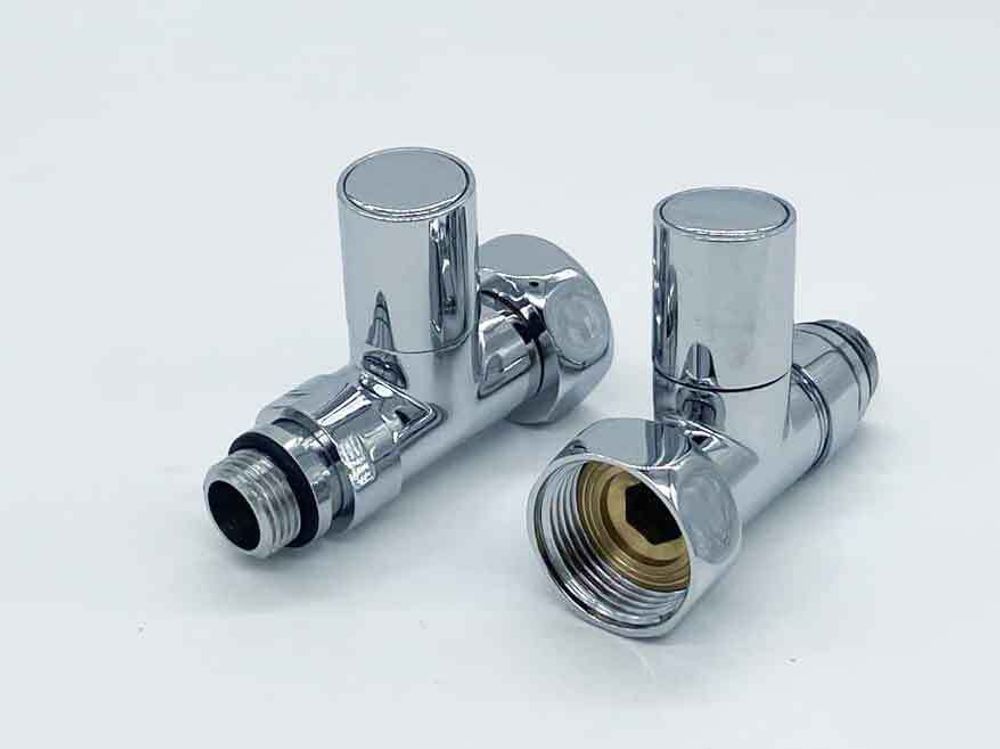 Кран для прямого соед. хром. 1"г*3/4"ш TIM