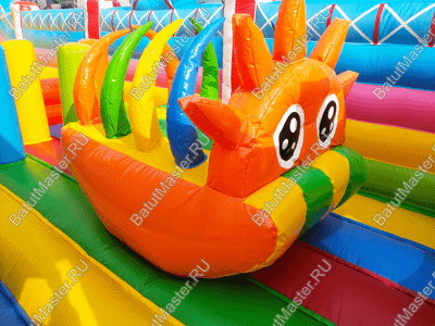 Коммерческий надувной батут "Парк развлечений" 15*8*8 м