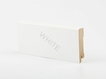 Плинтус напольный белый МДФ W29-80 мм Deartio 80x16x2050 мм