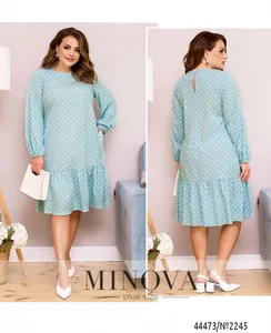 Платье 2245-голубой Minova