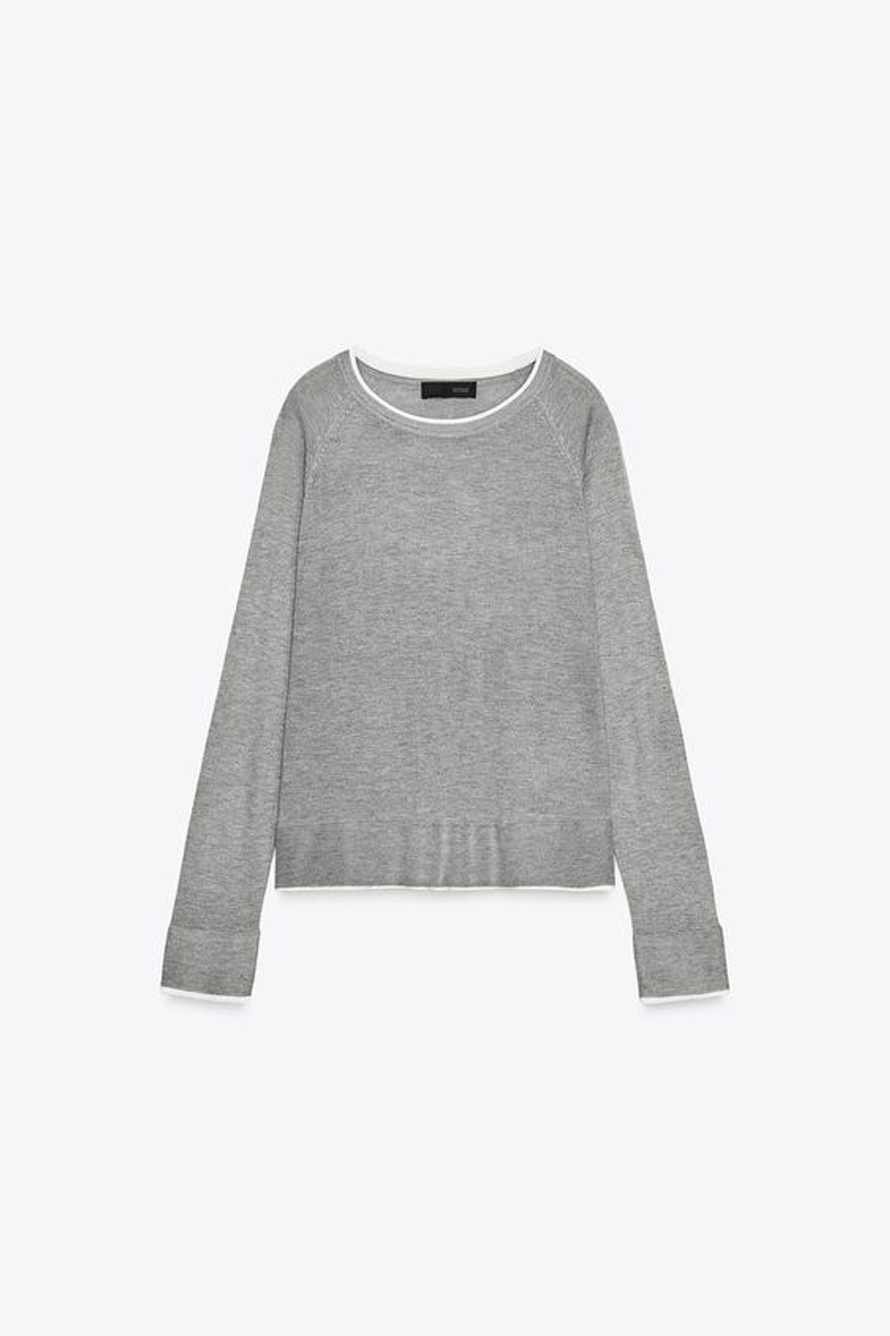 Двухслойный трикотажный свитер - ZARA