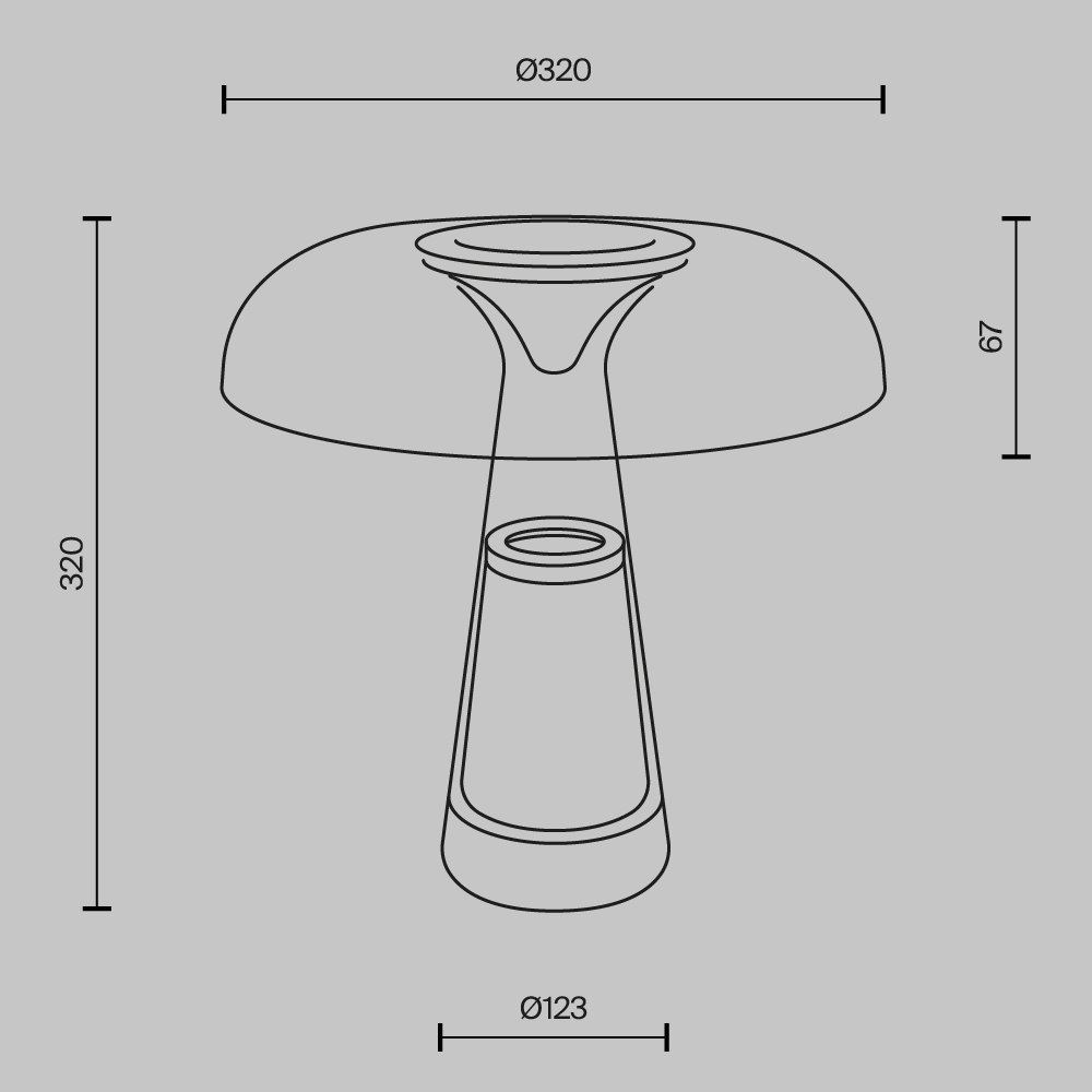 Настольный светильник Maytoni MOD484TL-L8BK