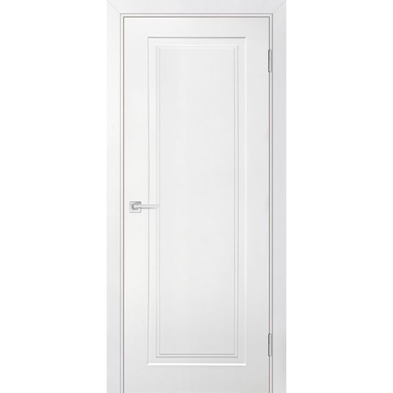 Фото межкомнатной двери эмаль Текона Смальта-Лайн 06 белая RAL 9003 глухая