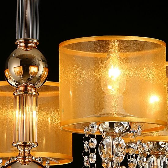 Люстра потолочная ILLUMICO E14  IL6219-5P-27 GD