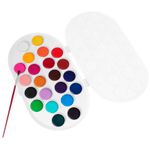 Акварель JOVI, 22 цвета, большие кюветы, с кистью, пластик