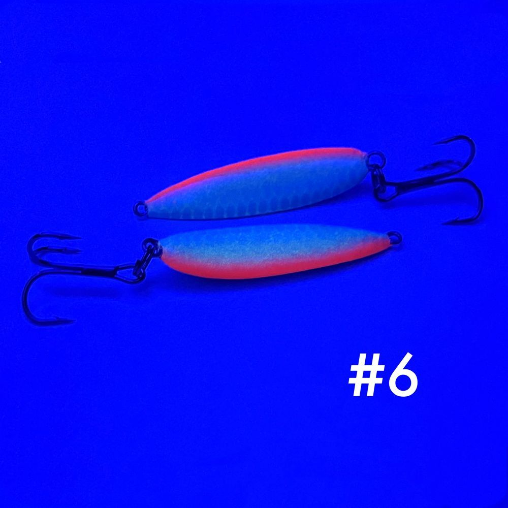 Блесна (пилькер) ЖОР "Алтынка" цветная с тройником (50мм, 11гр), Нейзильбер