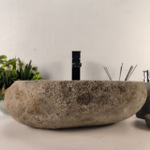 Раковина из речного камня RS-65101 46*40*15 0856