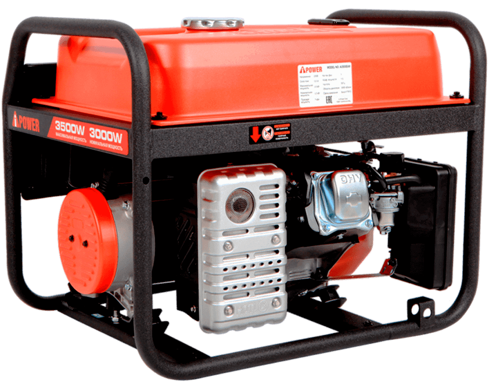Генератор бензиновый A-iPower A3500ЕАХ 3кВт, 230В/50Гц, электростартер