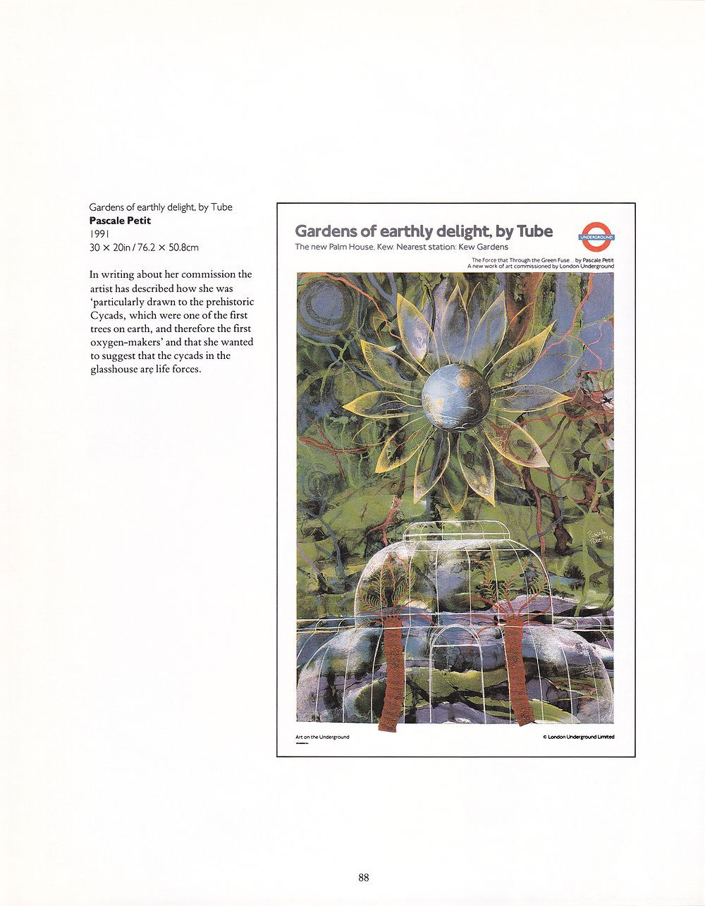 На метро в лондонский королевский ботанический сад: Лондонские транспортные плакаты с 1908 года по настоящее время