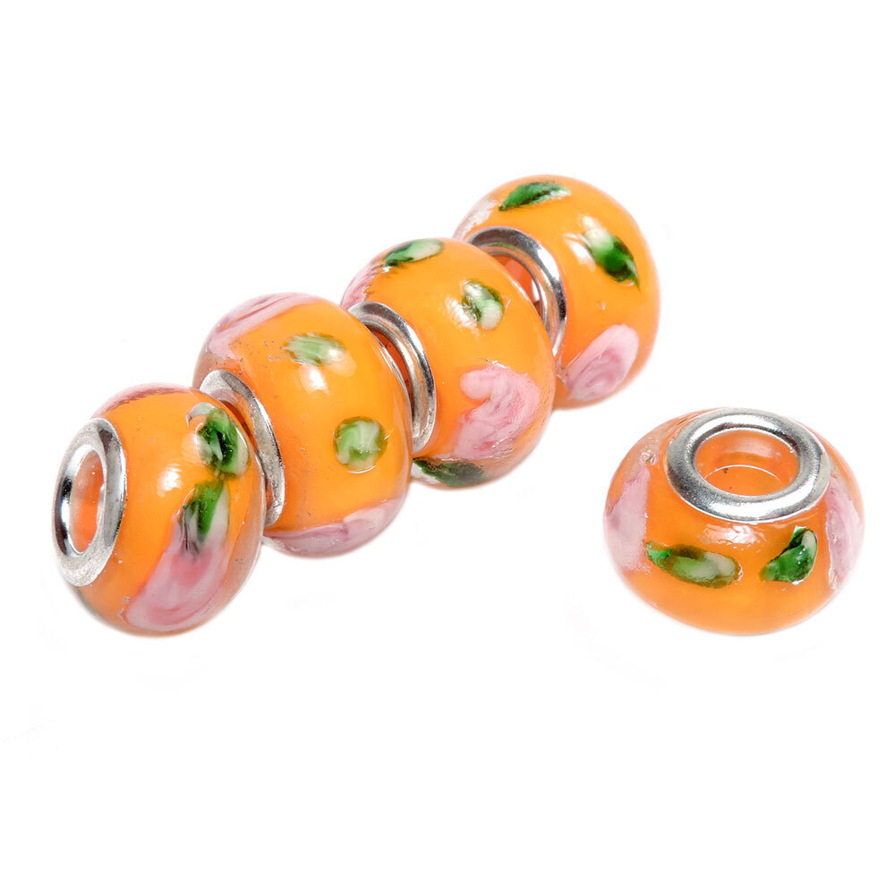 Бусина "Бутончики" лэмпворк асс.