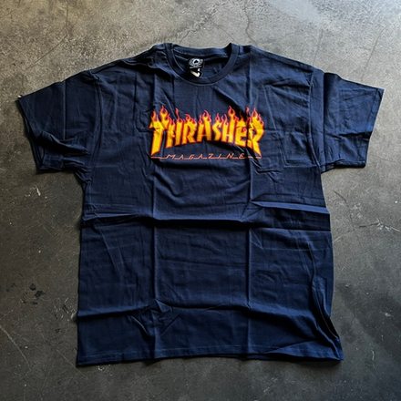 Футболка Thrasher Flame Logo Navy