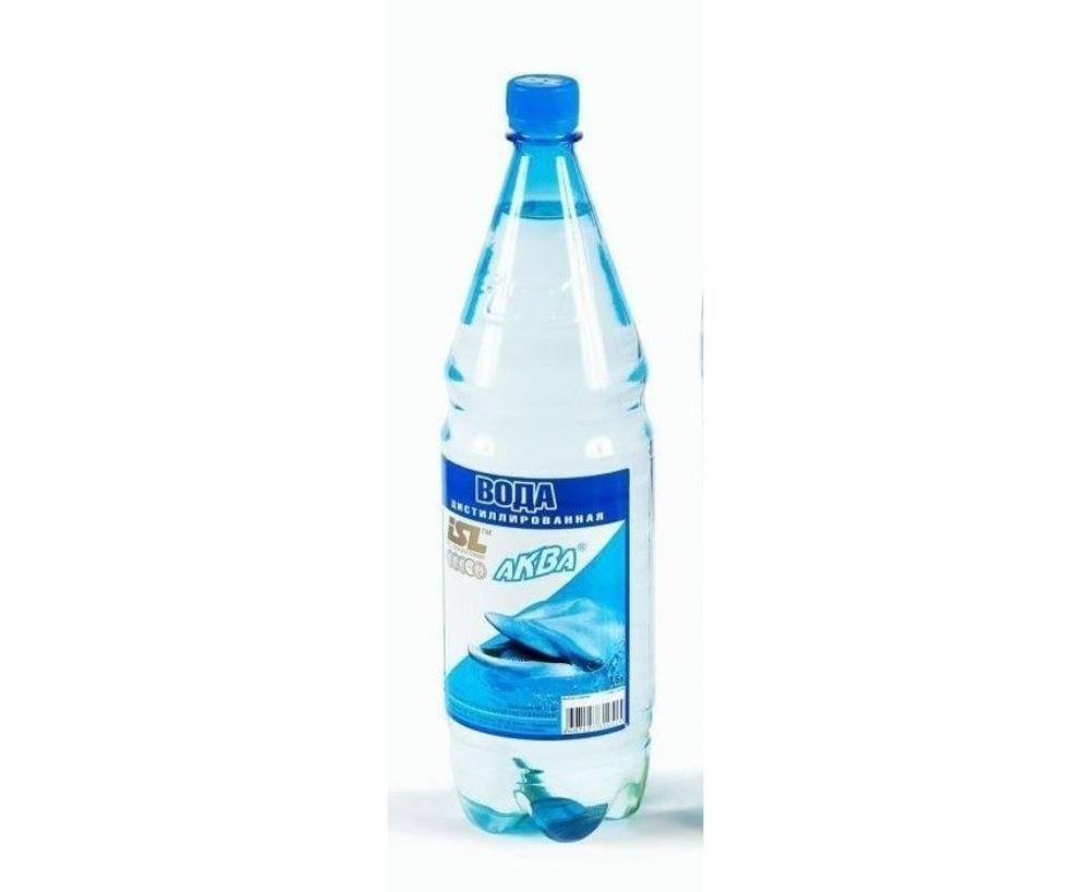 Вода дистиллированная 1,5л "Аква" (6)
