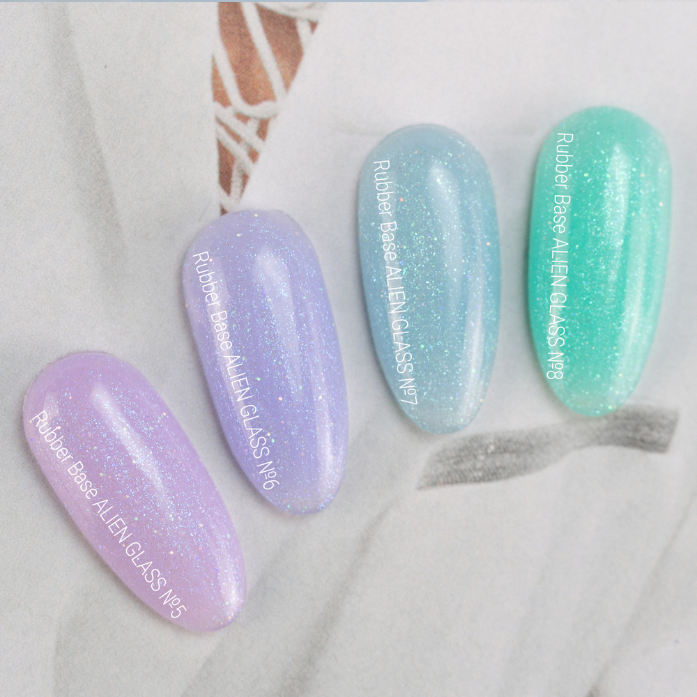 Rubber Base ALIEN GLASS №7 (8ml), IVA NAILS