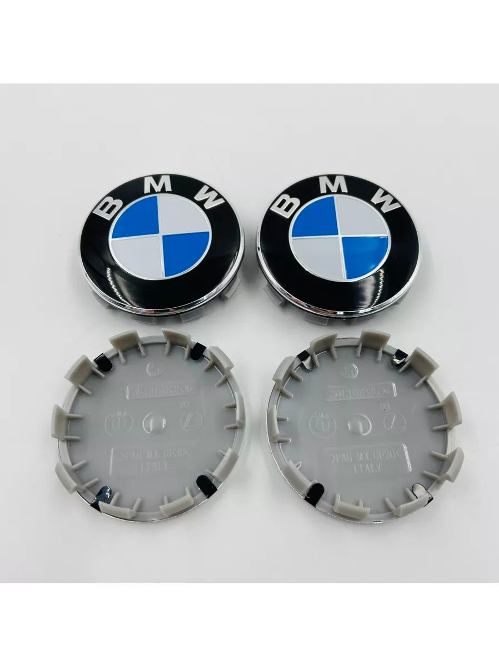 Колпачки заглушки на литые диски с эмблемой BMW 68 мм 4 шт