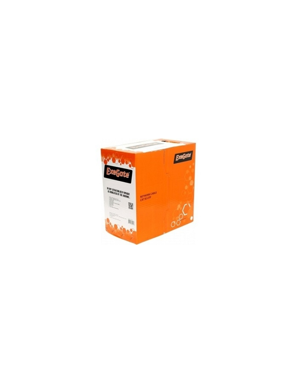 Exegate EX256747RUS Кабель UTP 4 пары кат.5e Exegate CCA, 24AWG, LSZH, бухта 305м, оранжевый