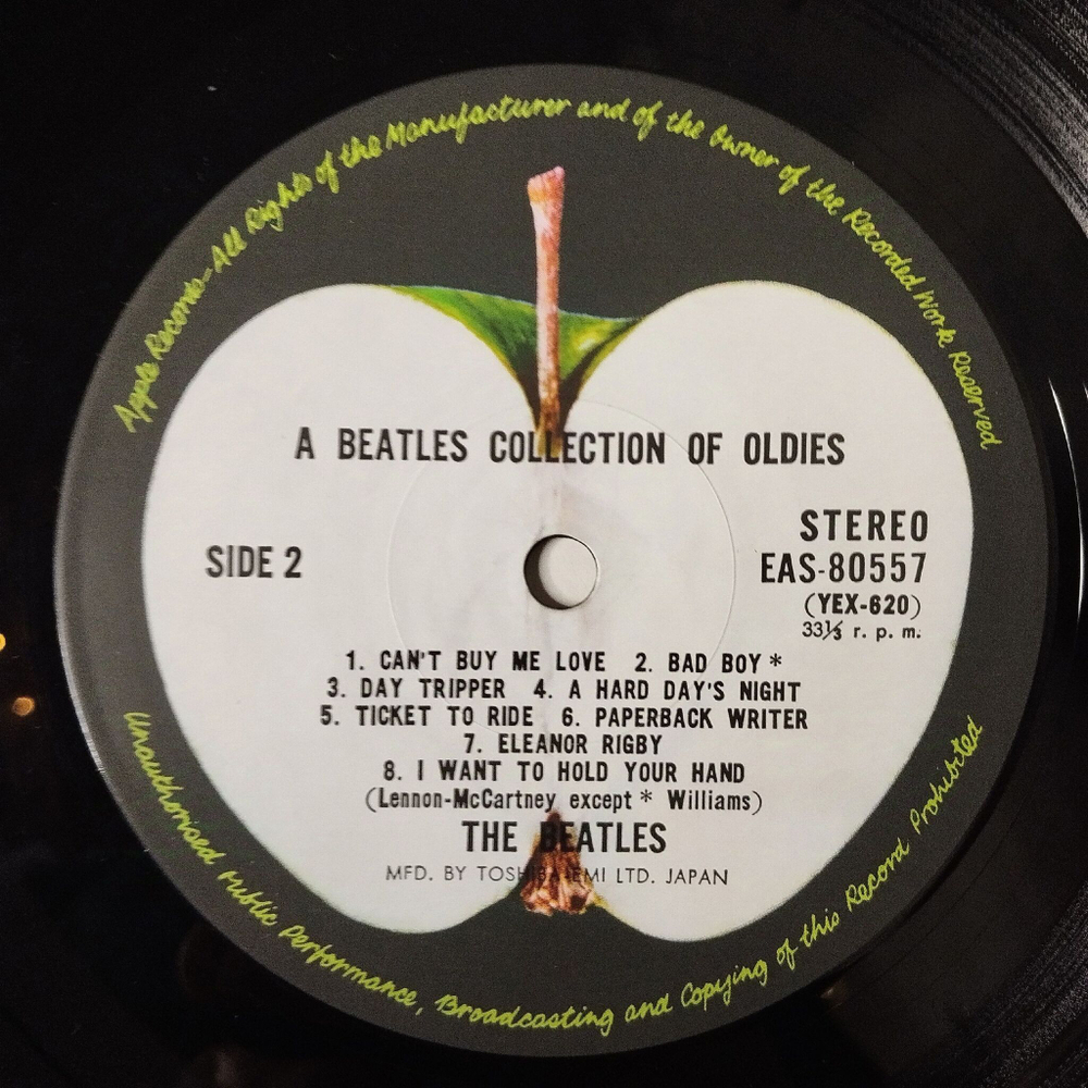 Винтажная виниловая пластинка LP A Collection Of Beatles Oldies (Japan 1976) (Obi Copy)