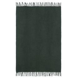 Плед мохеровый хвойно-зеленого цвета из коллекции Essential, 130х180 см