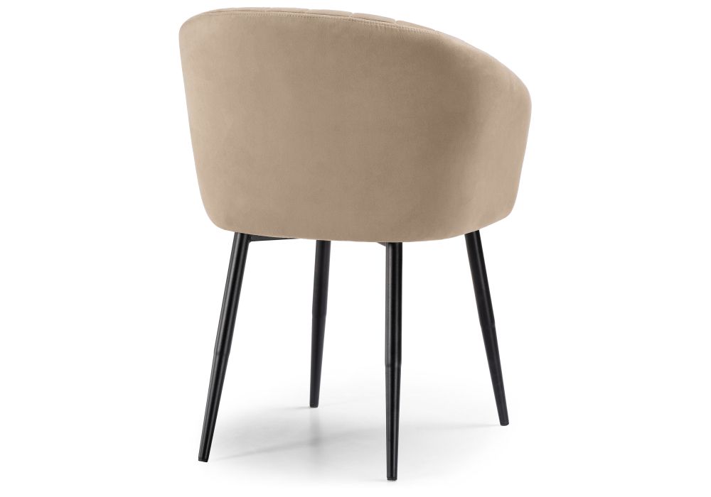 Стул на металлокаркасе Моншау черный / velutto 05