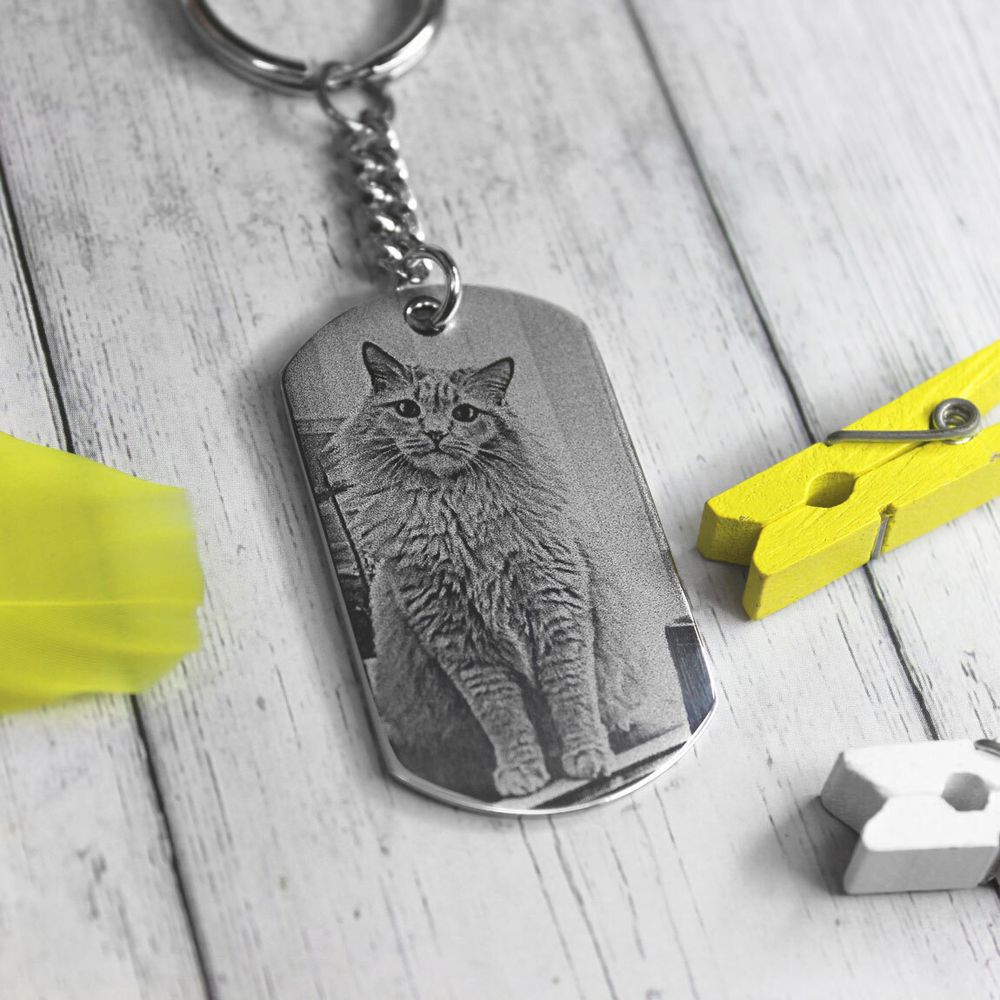 Брелок с гравировкой фотографии на заказ