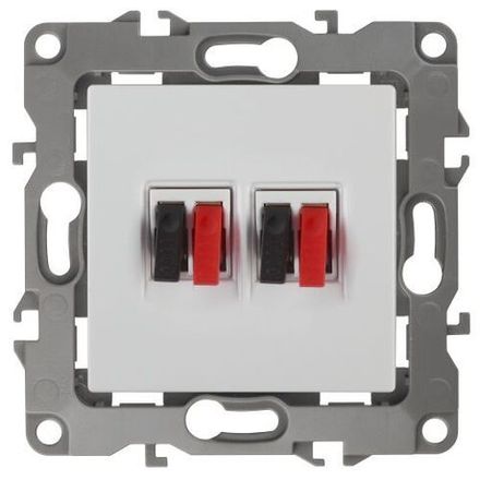 Розетка аудио 2мод. 12-3112-01 бел. ЭРА Б0027461