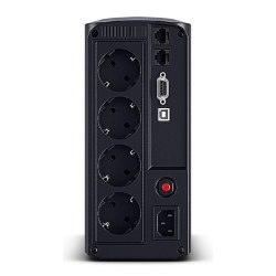 CyberPower VP1000ELCD ИБП {Line-Interactive, Tower, 1000VA/550W USB/RS-232/RJ11/45  (4 EURO), 12В/9 Ач х 1}