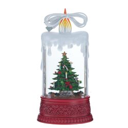 GAEM Изделие декоративное "Свеча" (подсвет, муз, вьюга, 3хААА н/п +USB), L12,5 W8 H24,5 см