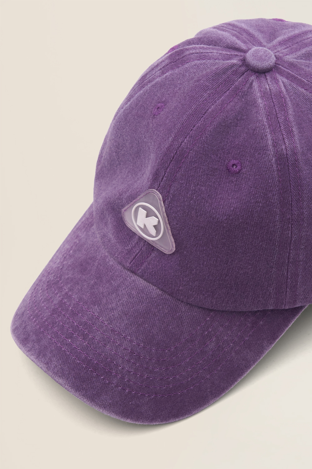 Кепка KUL'TURA "Logo K" Garment Dyed Фиолетовый