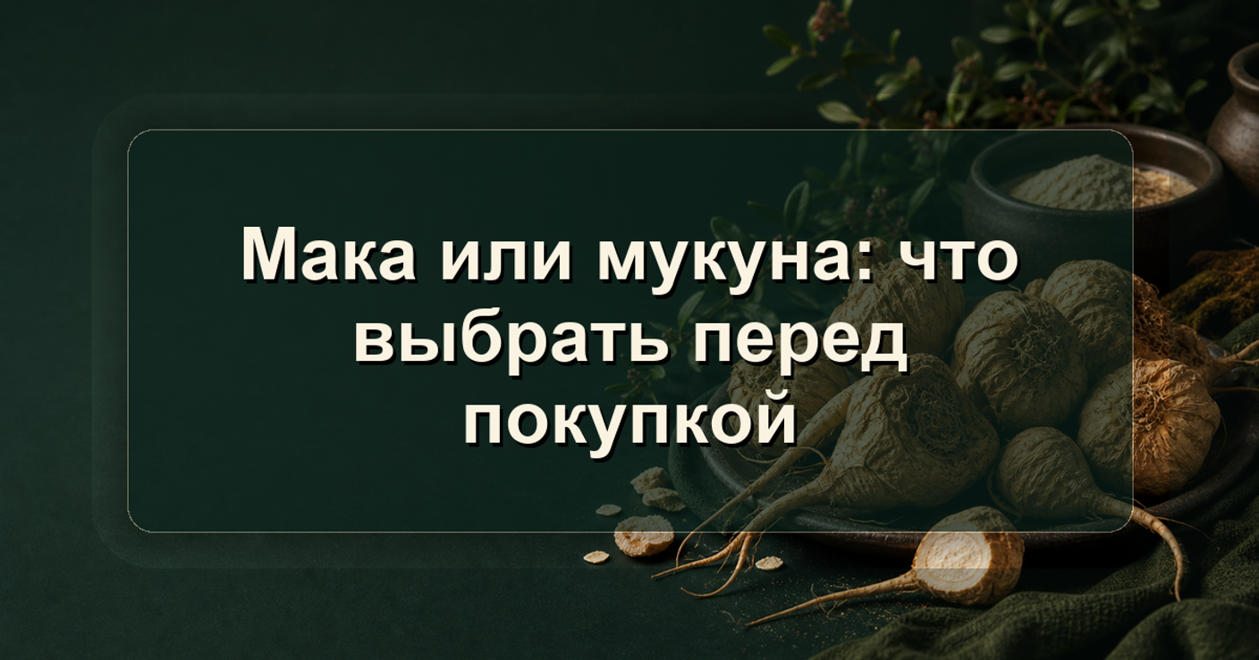 Мака или мукуна: что выбрать перед покупкой