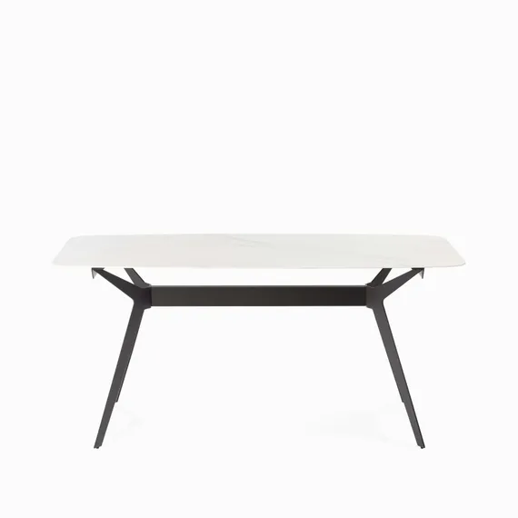 Обеденный стол Scarlet 160х80 см, светло-серая керамика