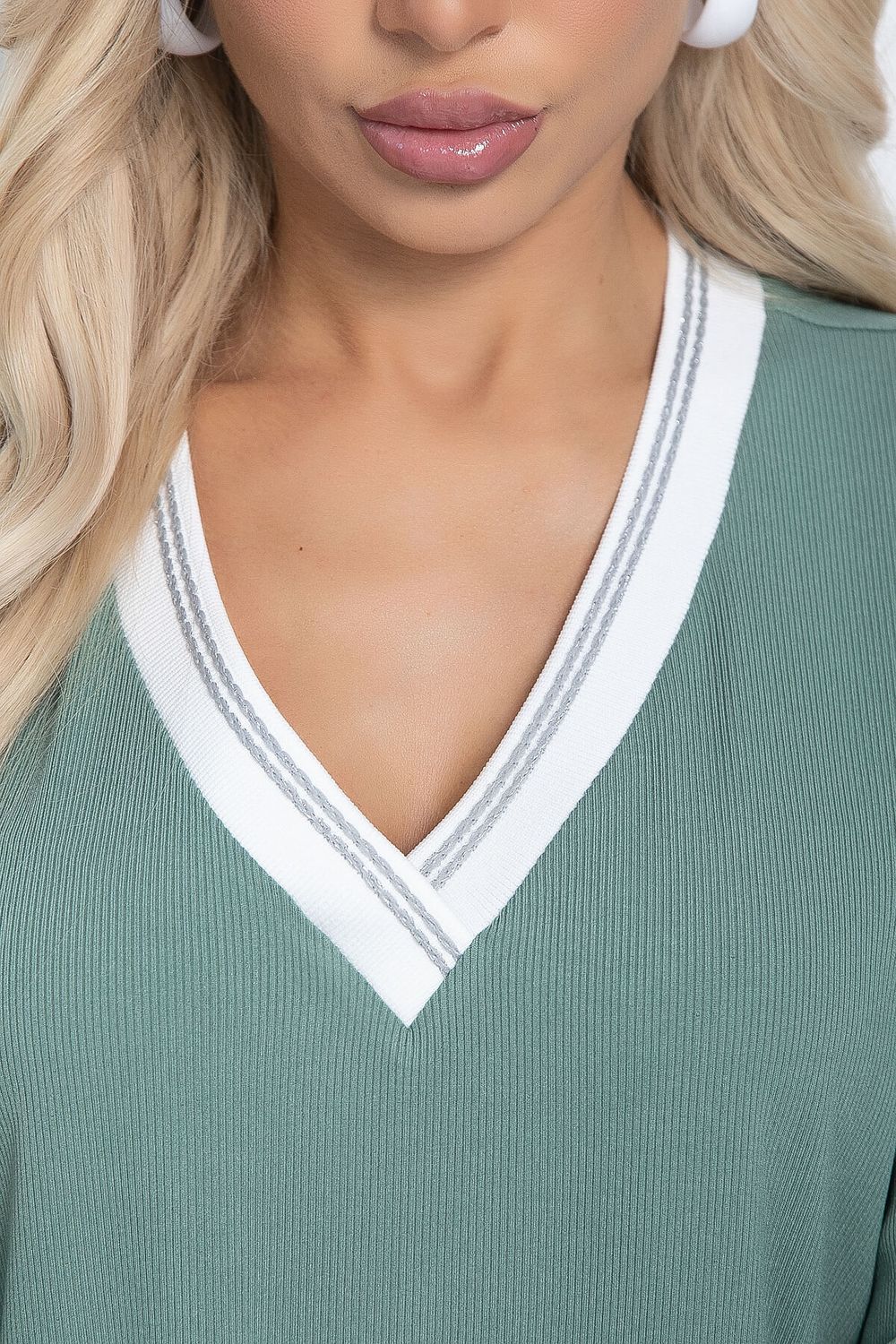 Джемпер Ванильные небеса (олива) Б11385 LT Collection (Акция)