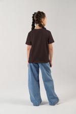 Фуфайка (футболка) для девочки Карнавал-1 Виотекс ШОКОЛАДНЫЙ