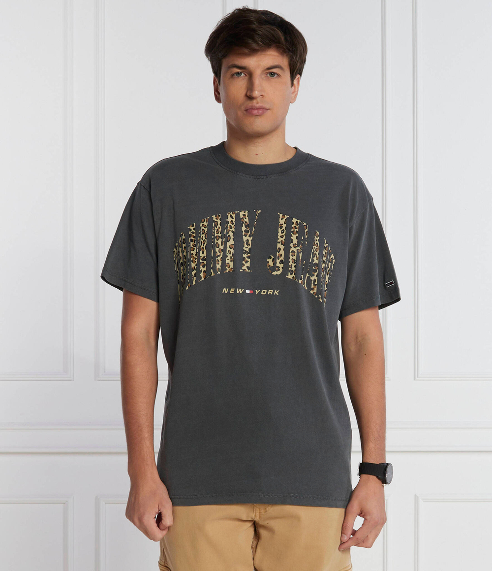 Футболка LEO COLLEGE Tommy Jeans - графитовый(DM0DM17735)