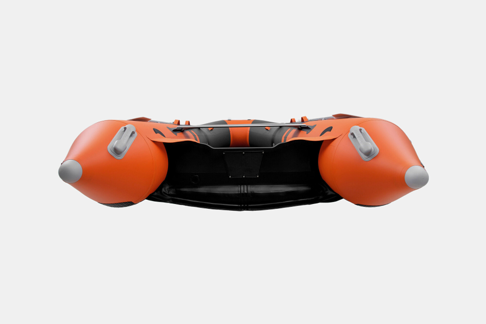Надувная лодка GLADIATOR E420PRO оранжево-темносерый