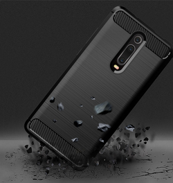 Чехол для Xiaomi Mi 9T (9T Pro, Redmi K20, K20 Pro,K20 Pro Premium) цвет Black (черный), серия Carbon от Caseport