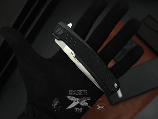 Складной нож Городской универсальный НОКС "Капитан", сталь Д2 333-100407 c клинком из стали D2, рукоять Stainless Steel