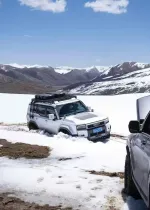 Платформа на крышу с лестницей на Toyota Land Cruiser Prado 250 LC250 Крузак Прадо ящик Маркиза багажник