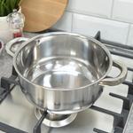 Кастрюля 1,9л 20см из нержавеющей стали, индукционное дно