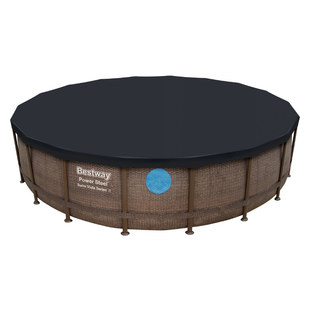 Каркасный бассейн Bestway Steel 56977 (549х122 см) с картриджным фильтром, лестницей и защитным тентом