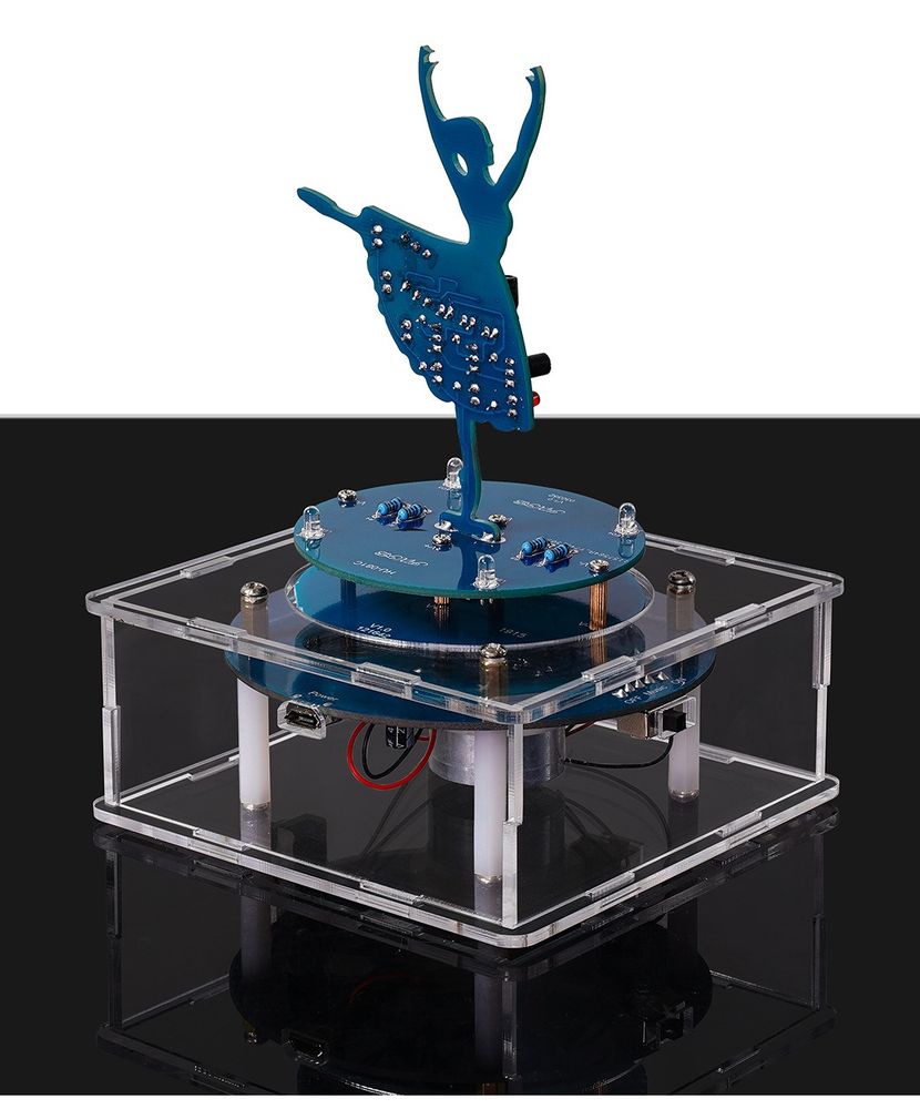 Набор для самостоятельной сборки и пайки (конструктор) музыкальная шкатулка "Балерина"