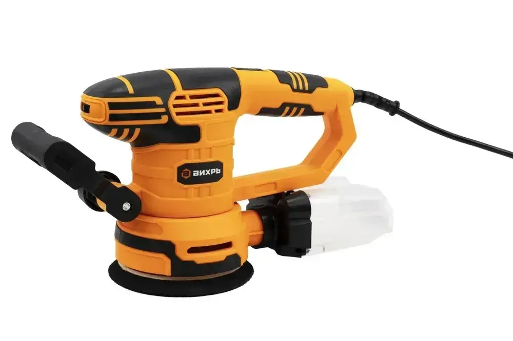 Шлифовальная машинка ЭШМ-125Э ВИХРЬ эксцентриковая (мощность 450 Вт; с регулировкой оборотов; амплитуда 2,4мм)