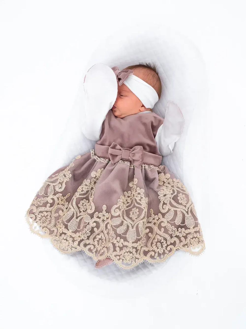 Комплект на выписку новорождённому с переноской зимний