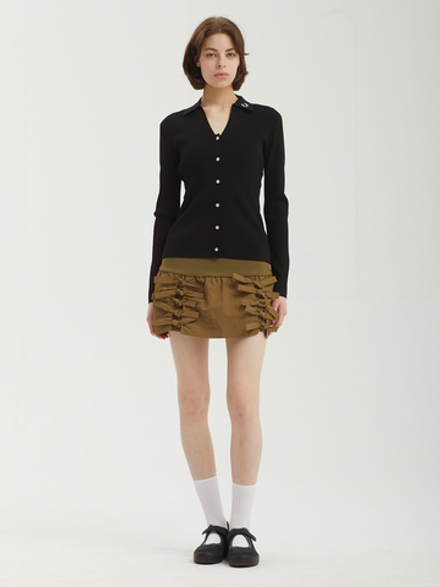 Женское Поло Ribbed Knitted