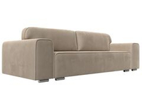 Диван прямой Лига-029, ВЕЛЮР Бежевый