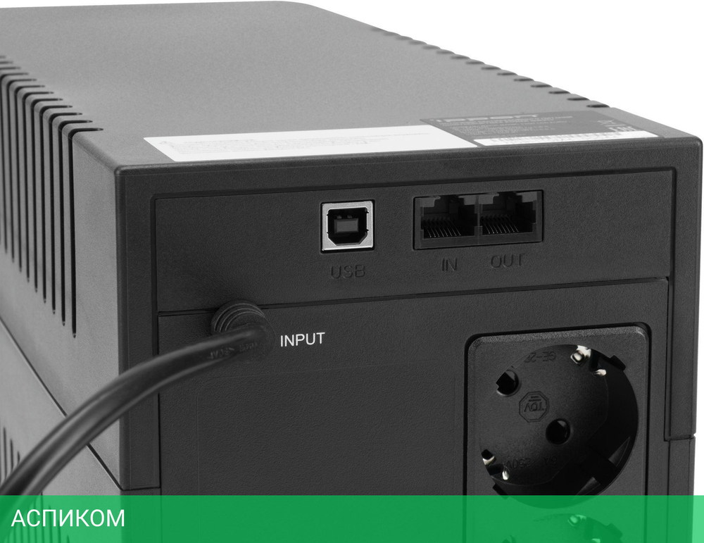 Источник бесперебойного питания Ippon Back Basic 1200 Euro черный (1687965)