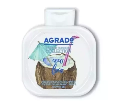AGRADO 750мл Гель д/ванн и душа COCO LOCO/УВЛАЖНЯЮЩИЙ*8 белый