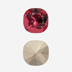 Кристалл Кушон (Сushion), оттенок "Светлая Фуксия"/"Light Fuchsia", 12мм