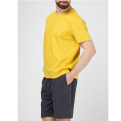 Мужская пижама (желтая футбока, серые шорты) Opium Sport&Home F-157
